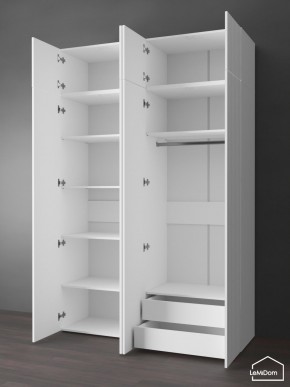 Шкаф с антресолью Linnea MHR-4POA-2 2450х1600х510 (Белый-М 11.1.1) в Нягани - nyagan.ok-mebel.com | фото 6
