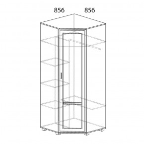 Шкаф угловой №243 Белла в Нягани - nyagan.ok-mebel.com | фото 2