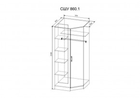 СОФИ СШУ860.1 Шкаф угловой в Нягани - nyagan.ok-mebel.com | фото 2