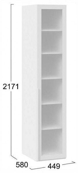 Шкаф-витрина Порто СМ-393.07.008 в Нягани - nyagan.ok-mebel.com | фото 3
