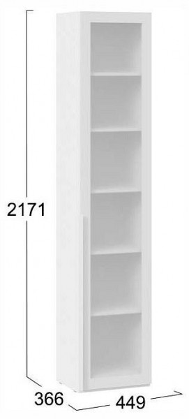 Шкаф-витрина Порто СМ-393.07.213 в Нягани - nyagan.ok-mebel.com | фото 4