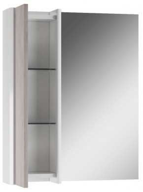 Шкаф-зеркало Uno 60 Дуб серый левый/правый Домино (DU1503HZ) в Нягани - nyagan.ok-mebel.com | фото 3