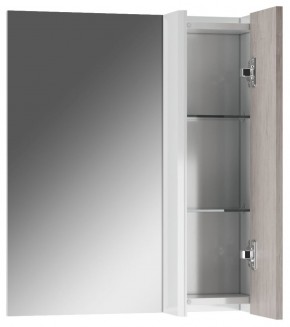 Шкаф-зеркало Uno 60 Дуб серый левый/правый Домино (DU1503HZ) в Нягани - nyagan.ok-mebel.com | фото 4