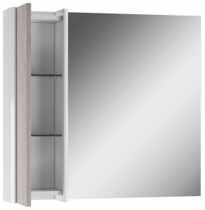 Шкаф-зеркало Uno 80 Дуб серый левый/правый Домино (DU1504HZ) в Нягани - nyagan.ok-mebel.com | фото 4
