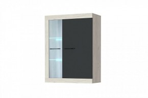 СОНАТА ВНС-800 Шкаф-витрина навесная (крафт белый/антрацит) в Нягани - nyagan.ok-mebel.com | фото