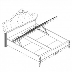 Спальня Мишель 4-х ств 1600 (белый матовый/экокожа) в Нягани - nyagan.ok-mebel.com | фото 4