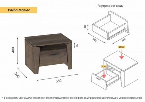 Спальный гарнитур  Мальта (Таксония) в Нягани - nyagan.ok-mebel.com | фото 11