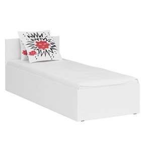 Стандарт Кровать 0800, цвет белый, ШхГхВ 83,5х203,5х70 см., сп.м. 800х2000 мм., без матраса, основание есть в Нягани - nyagan.ok-mebel.com | фото