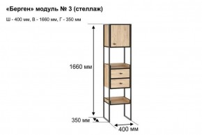 БЕРГЕН 3 Стеллаж в Нягани - nyagan.ok-mebel.com | фото 12