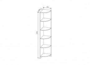 СКАНДИ СДУ370.1 Стеллаж угловой в Нягани - nyagan.ok-mebel.com | фото 2