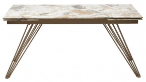 Стол ACERRA NEW 160 GLOSS GRAND JADE SOLID CERAMIC/ каркас цвета шампань, ®DISAUR в Нягани - nyagan.ok-mebel.com | фото 12