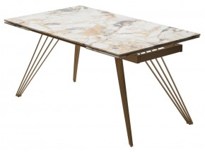 Стол ACERRA NEW 160 GLOSS GRAND JADE SOLID CERAMIC/ каркас цвета шампань, ®DISAUR в Нягани - nyagan.ok-mebel.com | фото 14