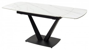 Стол ALATRI 120 MATT WHITE MARBLE SOLID CERAMIC / BLACK, ®DISAUR в Нягани - nyagan.ok-mebel.com | фото 10