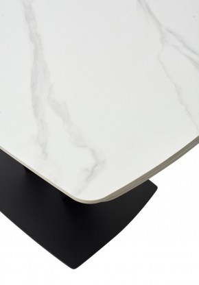 Стол ALATRI 120 MATT WHITE MARBLE SOLID CERAMIC / BLACK, ®DISAUR в Нягани - nyagan.ok-mebel.com | фото 11