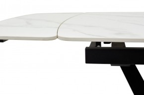 Стол ALATRI 120 MATT WHITE MARBLE SOLID CERAMIC / BLACK, ®DISAUR в Нягани - nyagan.ok-mebel.com | фото 5