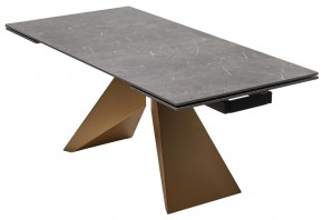 Стол ALES 180 BLACK GRAVE SOLID CERAMIC, керамика / бронзовый, ®DISAUR в Нягани - nyagan.ok-mebel.com | фото 14