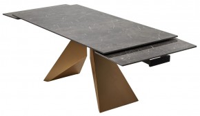 Стол ALES 180 BLACK GRAVE SOLID CERAMIC, керамика / бронзовый, ®DISAUR в Нягани - nyagan.ok-mebel.com | фото 9