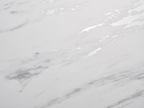 Стол BELLUNO 160 MARBLES KL-99 Белый мрамор матовый, итальянская керамика/ белый каркас, ®DISAUR в Нягани - nyagan.ok-mebel.com | фото 3