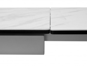 Стол BELLUNO 160 MARBLES KL-99 Белый мрамор матовый, итальянская керамика/ белый каркас, ®DISAUR в Нягани - nyagan.ok-mebel.com | фото 9