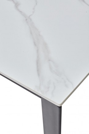 Стол CORNER 120 MATT WHITE MARBLE SOLID CERAMIC / BLACK, ®DISAUR в Нягани - nyagan.ok-mebel.com | фото 8