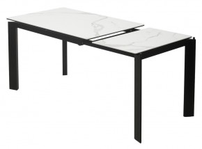 Стол CORNER 120 MATTE STATUARIO Белый мрамор матовый керамика, стекло/ черный каркас, ®DISAUR в Нягани - nyagan.ok-mebel.com | фото 4