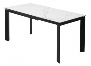 Стол CORNER 120 MATTE STATUARIO Белый мрамор матовый керамика, стекло/ черный каркас, ®DISAUR в Нягани - nyagan.ok-mebel.com | фото 5