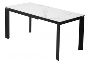 Стол CORNER 120 MATTE STATUARIO Белый мрамор матовый керамика, стекло/ черный каркас, ®DISAUR в Нягани - nyagan.ok-mebel.com | фото 6