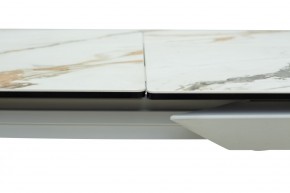 Стол CREMONA 160 KL-188 Контрастный мрамор / белый каркас, ®DISAUR в Нягани - nyagan.ok-mebel.com | фото 5