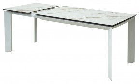Стол CREMONA 160 KL-188 Контрастный мрамор / белый каркас, ®DISAUR в Нягани - nyagan.ok-mebel.com | фото 6
