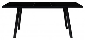 Стол ФИН 120 Черный, стекло/ Черный каркас М-City в Нягани - nyagan.ok-mebel.com | фото