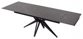 Стол FORIO 160 MATT BLACK MARBLE SOLID CERAMIC / BLACK, ®DISAUR в Нягани - nyagan.ok-mebel.com | фото 5