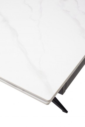 Стол FORIO 160 MATT WHITE MARBLE SOLID CERAMIC / BLACK, ®DISAUR в Нягани - nyagan.ok-mebel.com | фото 9