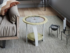 Стол журнальный ЭСТЕТ (Дуб сонома/Белый жемчуг) в Нягани - nyagan.ok-mebel.com | фото 2