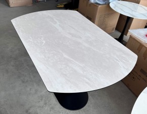 Стол KAI 140 TL-109 поворотная система раскладки, испанская керамика / Темно-серый / Черный, ®DISAUR в Нягани - nyagan.ok-mebel.com | фото 7
