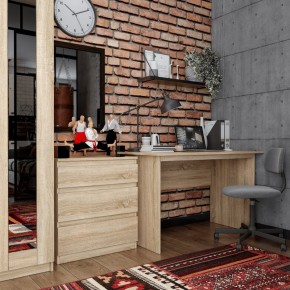 Стол КАСТОР письменный 120х65, цвет Дуб Сонома в Нягани - nyagan.ok-mebel.com | фото 3