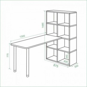 Стол компьютерный Bartolo в Нягани - nyagan.ok-mebel.com | фото 2