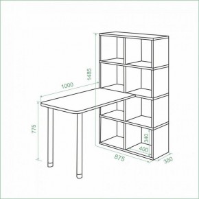 Стол компьютерный Bartolo в Нягани - nyagan.ok-mebel.com | фото 3