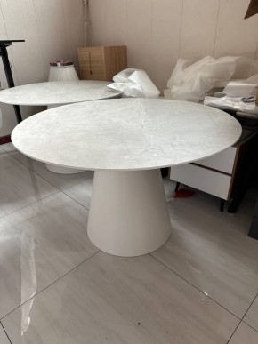 Стол LAURI 120 цвет #S-6 / светло-серый, ®DISAUR в Нягани - nyagan.ok-mebel.com | фото