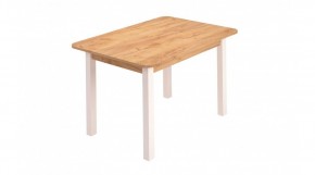 Стол ЛДСП (опоры белые) дуб вотан в Нягани - nyagan.ok-mebel.com | фото