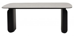 Стол NORD 200 TL-102 Бежевый мрамор, испанская керамика / черный каркас, ®DISAUR в Нягани - nyagan.ok-mebel.com | фото 4