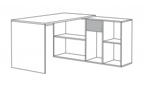 Стол письменный Лайт 03.245 F (белый) в Нягани - nyagan.ok-mebel.com | фото 3