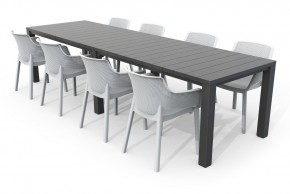 Стол раскладной Джули (Julie Double table 2 configurations) Графит в Нягани - nyagan.ok-mebel.com | фото 7