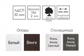 Стол раскладной Ялта (опоры массив резной) в Нягани - nyagan.ok-mebel.com | фото 9