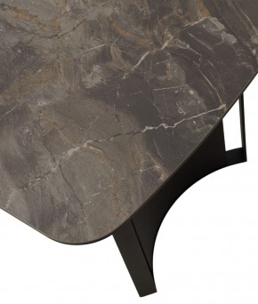 Стол RASMUS 160 KL-80 Серый мрамор, итальянская керамика / черный каркас, ®DISAUR в Нягани - nyagan.ok-mebel.com | фото 9