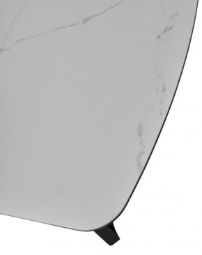 Стол RASMUS 160 TL-45 Белый мрамор, испанская керамика / черный каркас, ®DISAUR в Нягани - nyagan.ok-mebel.com | фото 6