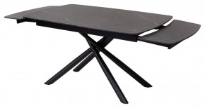 Стол RIVOLI 140 MATT BLACK MARBLE SOLID CERAMIC / BLACK, ®DISAUR в Нягани - nyagan.ok-mebel.com | фото 6