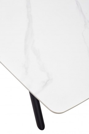 Стол RIVOLI 140 MATT WHITE MARBLE SOLID CERAMIC / BLACK, ®DISAUR в Нягани - nyagan.ok-mebel.com | фото 9