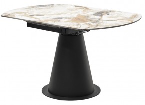 Стол TERAMO 135 GLOSS GRAND JADE SOLID CERAMIC, керамика, поворотн.механизм / Черный каркас, ®DISAUR в Нягани - nyagan.ok-mebel.com | фото 10