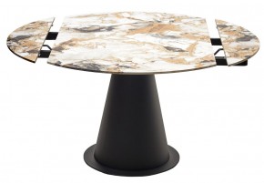 Стол TERAMO 135 GLOSS GRAND JADE SOLID CERAMIC, керамика, поворотн.механизм / Черный каркас, ®DISAUR в Нягани - nyagan.ok-mebel.com | фото 14