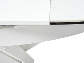 Стол TRENTO 120 HIGH GLOSS STATUARIO Белый мрамор глянцевый, керамика/ белый каркас, ®DISAUR в Нягани - nyagan.ok-mebel.com | фото 10